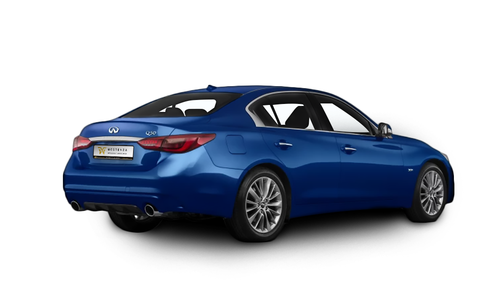 Infiniti Q50 Sport tył - Wypożyczalnia samochodów luksusowych Mestenza Trójmiasto Rafał Grzebin
