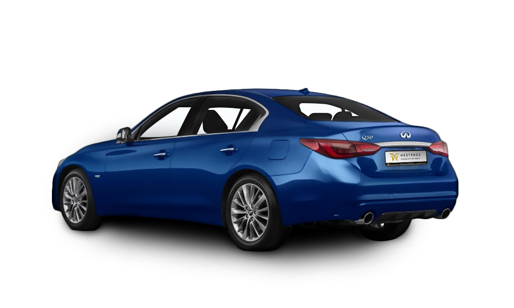 Infiniti Q50 Sport tył - Wypożyczalnia samochodów luksusowych Trójmiasto Mestenza Rafał Grzebin