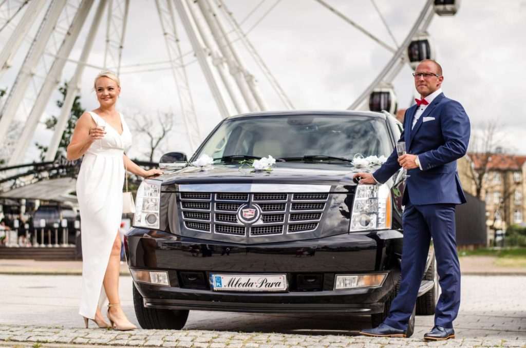 Samochód do ślubu Cadillac Escalade Trójmiasto Mestenza Rafał Grzebin
